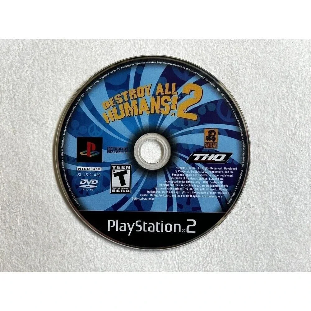 Destroy All Humans‎ 2 (Sony PlayStation 2) PS2 DISC ONLY! TESTED